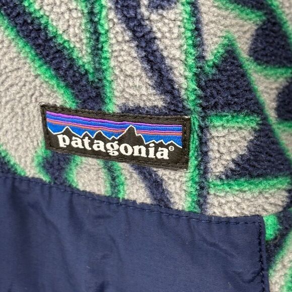 Patagonia Synchilla Aztec Snap T Fleece Pullover Mens XS - Picture 5 of 14